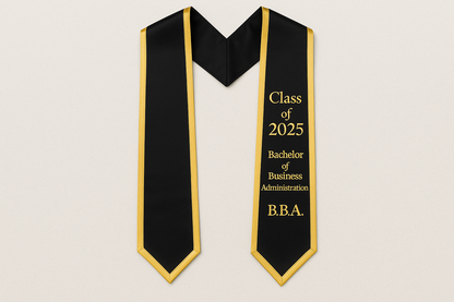 add any degree name and initails embroided